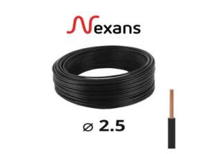Cable U500V 2.5 Rigide noir Nexans 100 Mètres-Rouleau à vendre Douala
