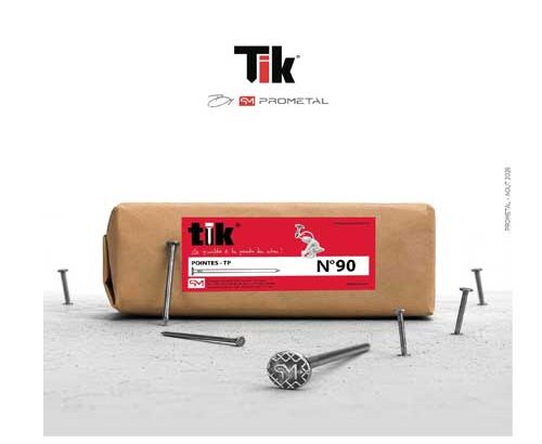 Pointe TIK d’acier à tête plate Prometal N°90 à vendre Douala