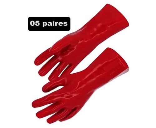 05 paire de gants PVC à vendre Douala