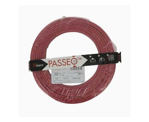 Nexans Fil électrique Rigide H07V-U Passeo 1×2.5 Rouge 100 m à vendre Douala