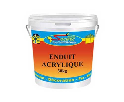 Enduit Acrylique Socipec 30Kg – Enduit de lissage à vendre à Douala